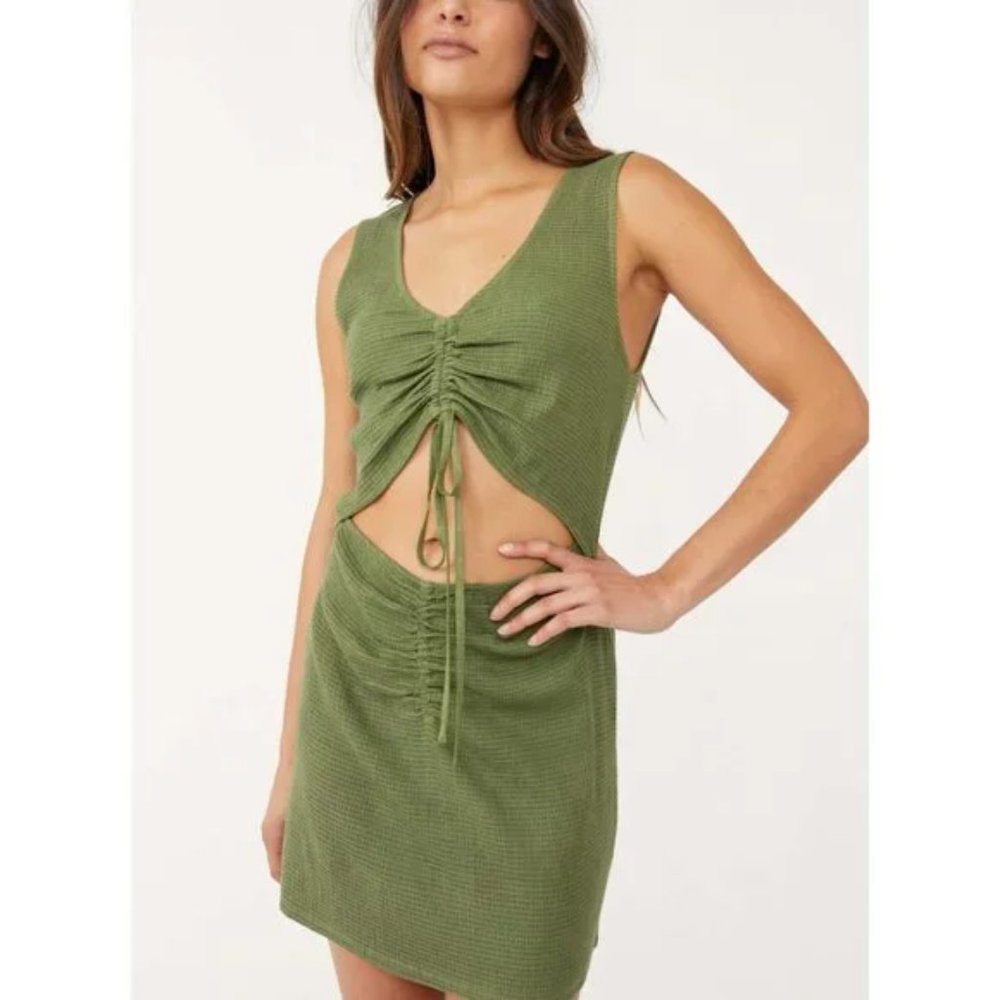 ⭐ Free People Laila Mini Calla Green NWT Size Large